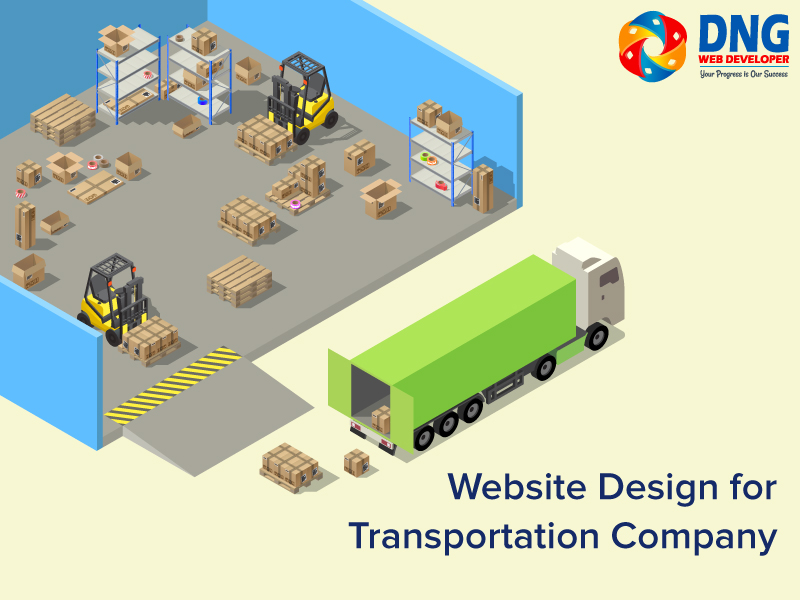 website design for transport and courier company in Ahmedabad