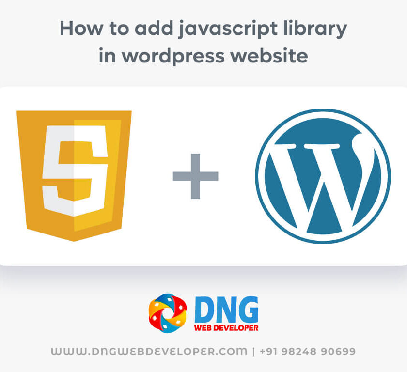 javascript library in wordpress website