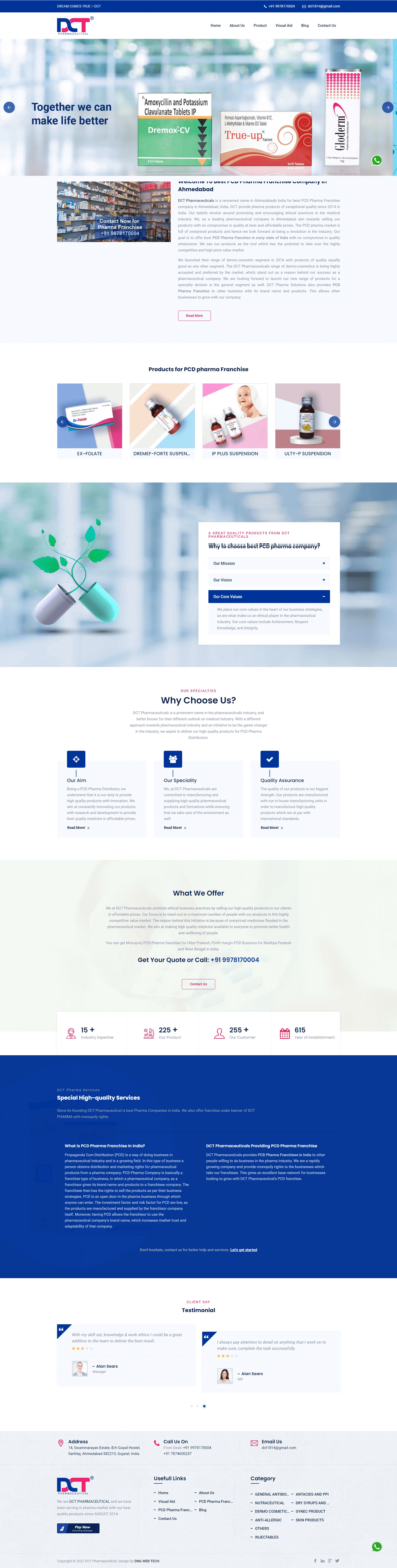 website design for pharmaceutical companies