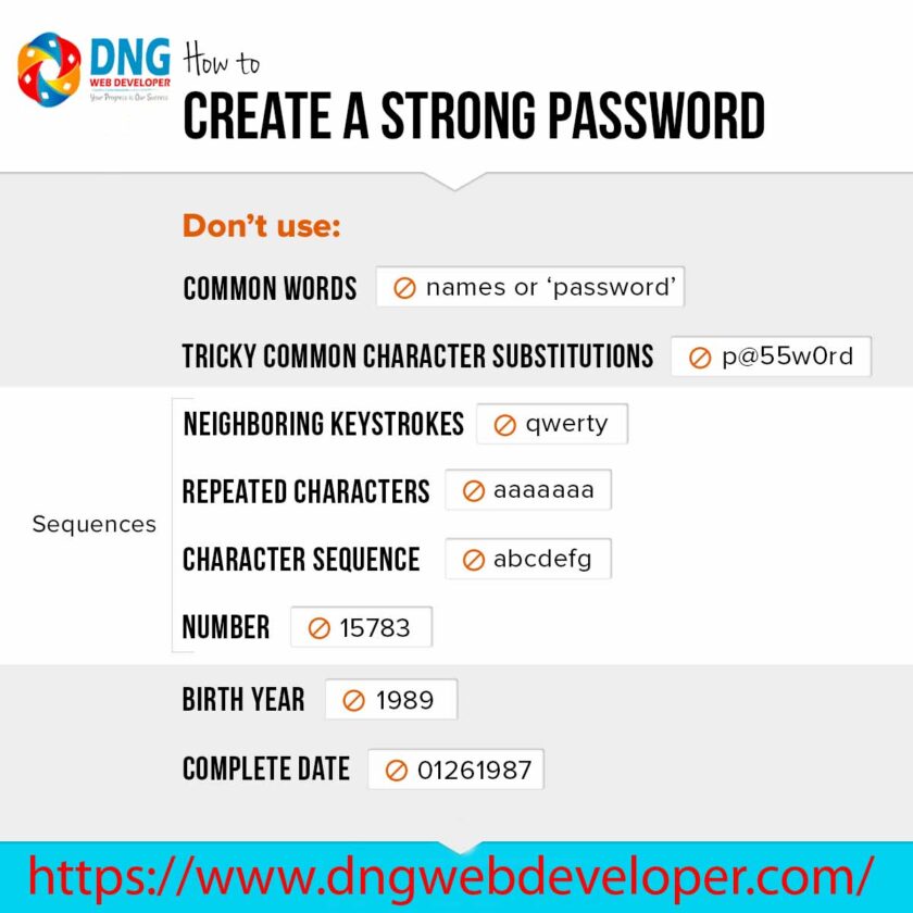 Create A Strong and Complicated Password