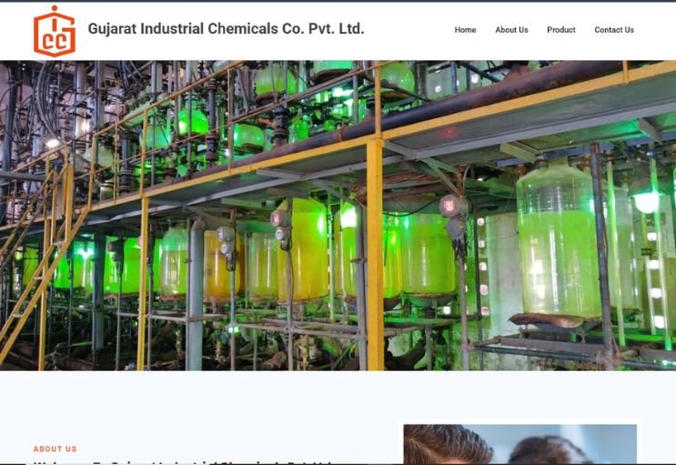 GICC website screenshot 1 - homepage of educational website