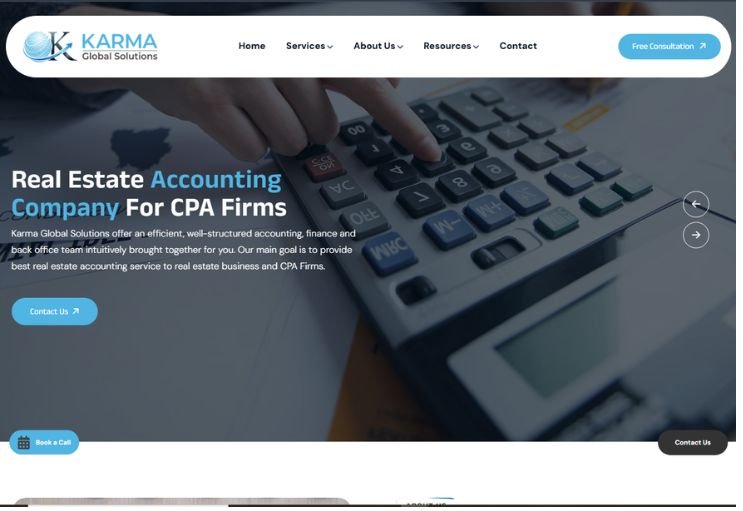Karmags website screenshot 1 - homepage of professional website
