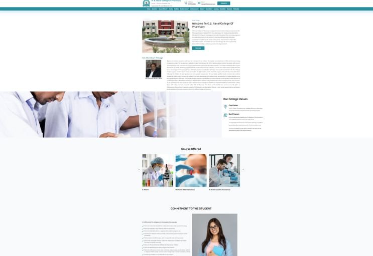 KBRTEC website screenshot 2 - inner page of professional website