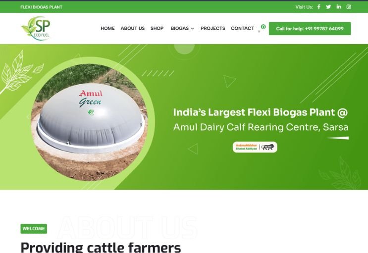 Speco Fuel website screenshot 1 - homepage of corporate website
